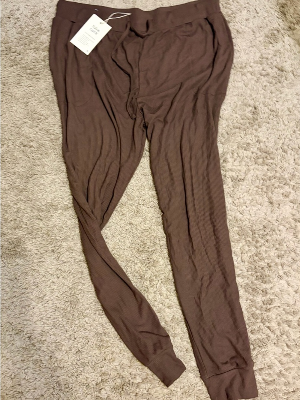 Kyte Ribbed Brown joggers -NWT 🤎 XL